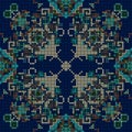 Beautiful cross-stitch multicolor pattern. Vector design Royalty Free Stock Photo