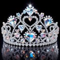 beautiful crown of diamonds jewellary best for valentines day gift Royalty Free Stock Photo