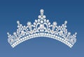 beautiful crown,  tiara with gems Royalty Free Stock Photo