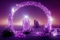 Beautiful crystal abstract background, light heaven cristals