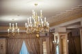 beautiful crystal chandelier Royalty Free Stock Photo