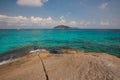 Beautiful crystal clear sea over rock , Thailand Royalty Free Stock Photo