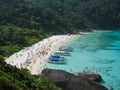 Beautiful crystal clear sea at tropical island, Similan island, Andaman sea, Thailand Royalty Free Stock Photo