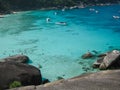 Beautiful crystal clear sea at tropical island, Similan island, Andaman sea, Thailand Royalty Free Stock Photo