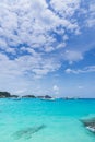 Beautiful crystal clear blue sea at tropical paradise island, Similan island, Andaman sea, Thailand Royalty Free Stock Photo