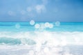 Beautiful crystal clear turquoise water background