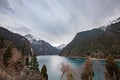 Beautiful crystal clear water lake view in Jiuzhaigou Royalty Free Stock Photo