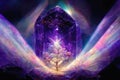 Beautiful crystal heaven. Crystal kingdom. generative ai.