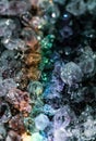 Beautiful crystal magic amethyst gem stone. Royalty Free Stock Photo
