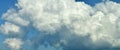Beautiful cumulus cloud on the blue sky Royalty Free Stock Photo