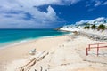 Cupecoy beach on St Martin Caribbean