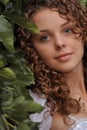 Beautiful curly girl Royalty Free Stock Photo