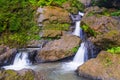 Beautiful `Curug Sewu` waterfall in the tropical forests of the Bruno region, Purworejo, Indonesia