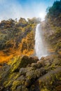 Beautiful `Curug Sewu` waterfall in the tropical forests of the Bruno region, Purworejo, Indonesia