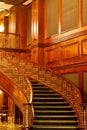 Beautiful Curving Stairs and Opulent Paneling