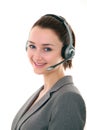 BEAUTIFUL CUSTOMER SERVICE GIRL Royalty Free Stock Photo