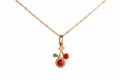 Beautiful Cute Baby & Kids Necklace Jewelry with the red cherry
