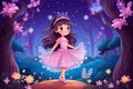 Beautiful and cute image of little fairy girl AI Generated