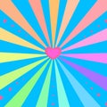 Beautiful cute ray burst with heart colorful graphic design abstract background pattern vector illustration Royalty Free Stock Photo