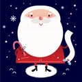 Beautiful cute Santa Royalty Free Stock Photo