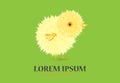 Cute chick logo vector design Royalty Free Stock Photo