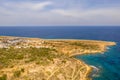 Beautiful Cyprus, Konnos Bay in Cape Greko natural park, rock arch near of Ayia Napa Royalty Free Stock Photo