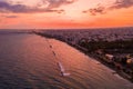 Beautiful Cyprus, Konnos Bay in Cape Greko natural park at sunset Royalty Free Stock Photo