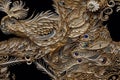 a beautiful 3D design wallpaper of a peacock feathers, using quilling technique, tile image, AI Generative