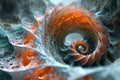 Beautiful 3d fractal wallpaper background, abstract three-dimensional design