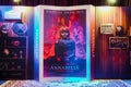 Beautiful 3D Standee from an American Horror film `Annabelle Comes Home` displays at the cinema to promote the movie