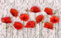 Beautiful 3d Wallpaper With Beautiful Flower Beautiful Fur Texture Red Base Background Wallpaper