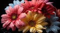Beautiful Daisies and Gerbera Flowers. Mothers day concept. Royalty Free Stock Photo