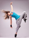 Beautiful dance pose of a young woman Royalty Free Stock Photo