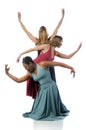 Beautiful Dancers performing together Royalty Free Stock Photo