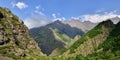 Dariali Gorge near the Kazbegi city Royalty Free Stock Photo