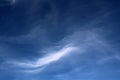 Beautiful dark blue sky. Growing storm clouds. The sky before the storm. Royalty Free Stock Photo