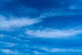 Beautiful dark blue sky and white clouds abstract background. Cloudscape background. Nature weather. Bright day sky for happy day Royalty Free Stock Photo