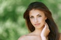 Beautiful dark-haired young woman Royalty Free Stock Photo