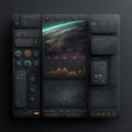 Beautiful Dark Theme User Interface Image Template