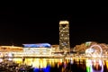 Sydney, NSW/Australia: Central Business District - Darling Harbour at night