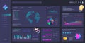 Beautiful Dashboard Mockup with UI, UX, KIT and illustrations