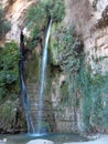 Beautiful David Waterfall at Ein Gedi. Jerusalem, Israel.
