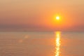 A beautiful dawn over the Black Sea in Odesa. Ukraine Royalty Free Stock Photo