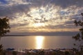 Beautiful dawn over the Dead Sea, Israel Royalty Free Stock Photo