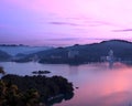 Beautiful Dawn at Sun Moon Lake Royalty Free Stock Photo