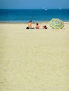 On the beach, Argeles-sur-Mer, France Royalty Free Stock Photo