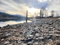 Beautiful day in Coeur d alone lake Royalty Free Stock Photo