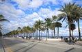 Beautiful Day on Fort Lauderdale Beach Royalty Free Stock Photo