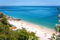 Beautiful day in Galapinhos Beach in ArrÃÂ¡bida National Park in Portugal Royalty Free Stock Photo