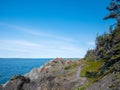 A beautiful day in the heart of nature at Bic National Parc, Quebec, Canada Royalty Free Stock Photo